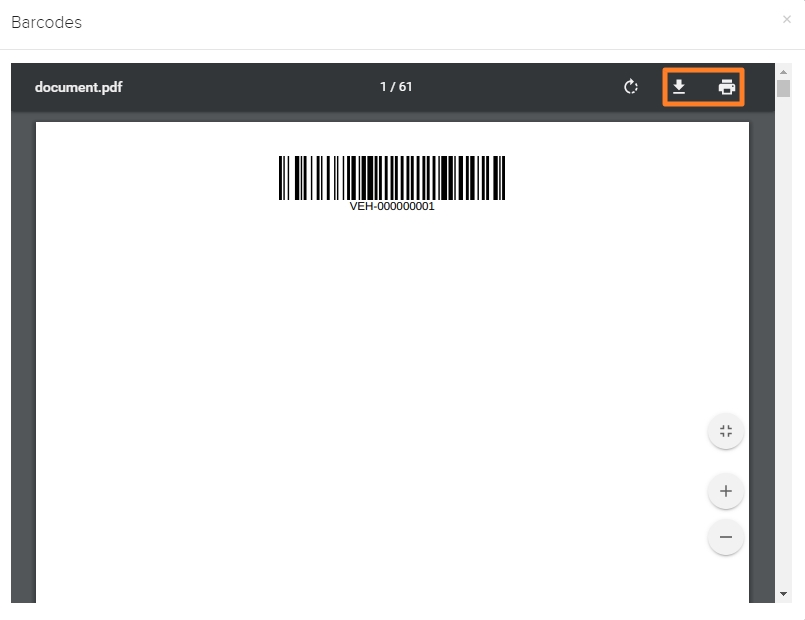 4.28 Barcode for Vehicle Keys HQ Rental Software
